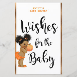 Lámina Pequeño juego de calabaza Baby Shower IMPRESO