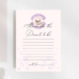 Lámina Pequeño juego de consejos de Baby Shower Pearl Pur