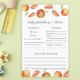 Lámina Pequeño juego de consejos para predicciones de Bab