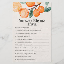 Lámina pequeño juego de cutie baby ducha nursersery rhyme