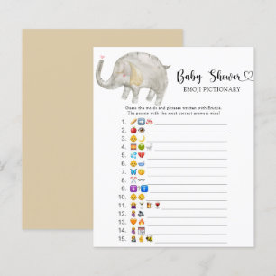 Lámina Pequeño juego de emoji para bebés de Elephant