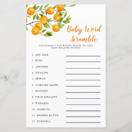 Lámina Pequeño juego de palabras para niños pequeños