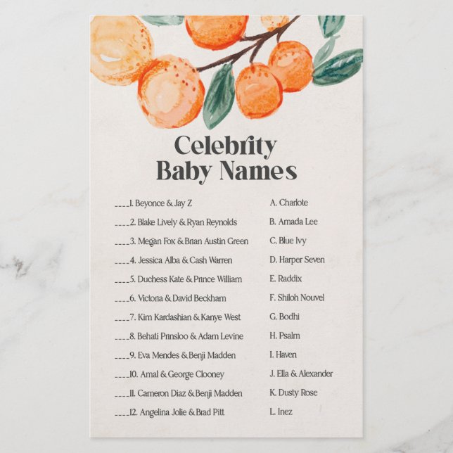 Lámina pequeño niño con ducha de bebé celebridad juego de (Anverso)