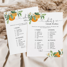 Lámina Pequeño qué en tu bolso juego de ducha de bebé