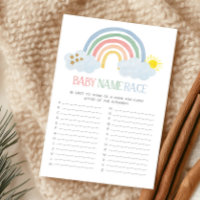 Pequeño Rayo de Sol Nombre de Bebé Arcoíris Juego