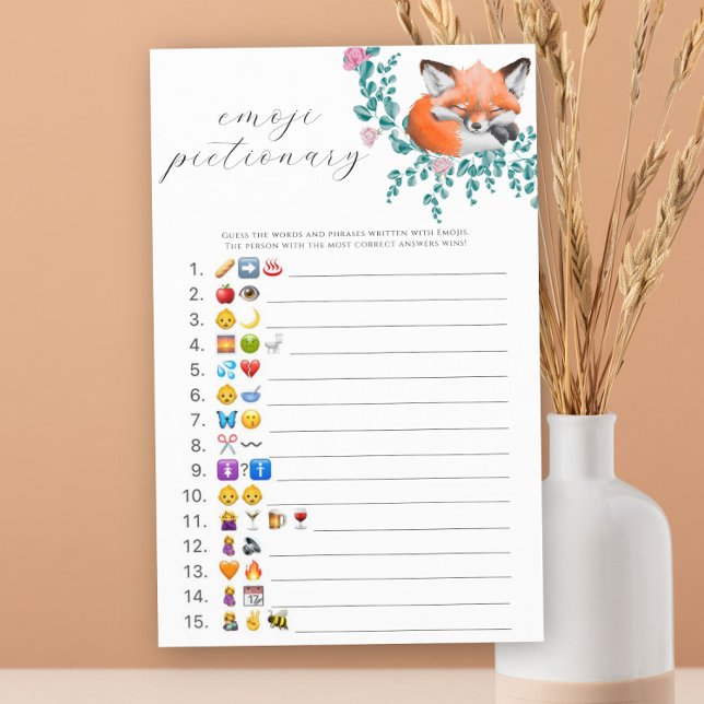 Lámina Pequeño zorro - juego piccionario de Emoji (Subido por el creador)