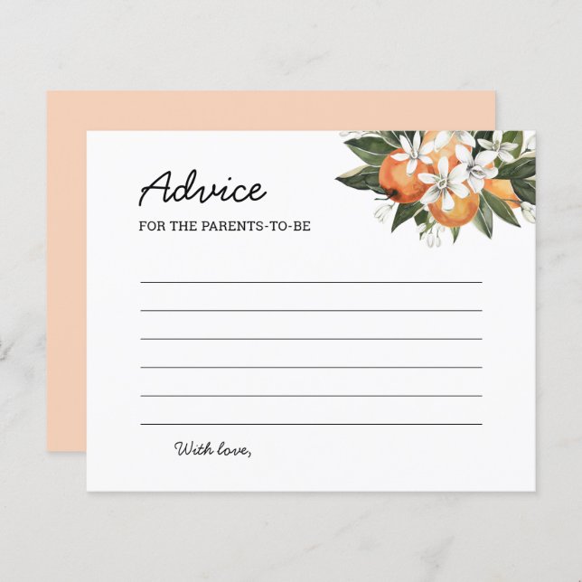 Lámina Pequeños Consejos De Bebé Para Los Padres (Anverso / Reverso)