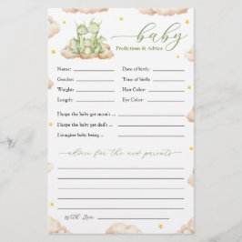 Lámina Pequeños consejos y predicciones de Baby Shower