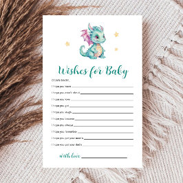 Lámina Pequeños deseos de dragón para el bebé