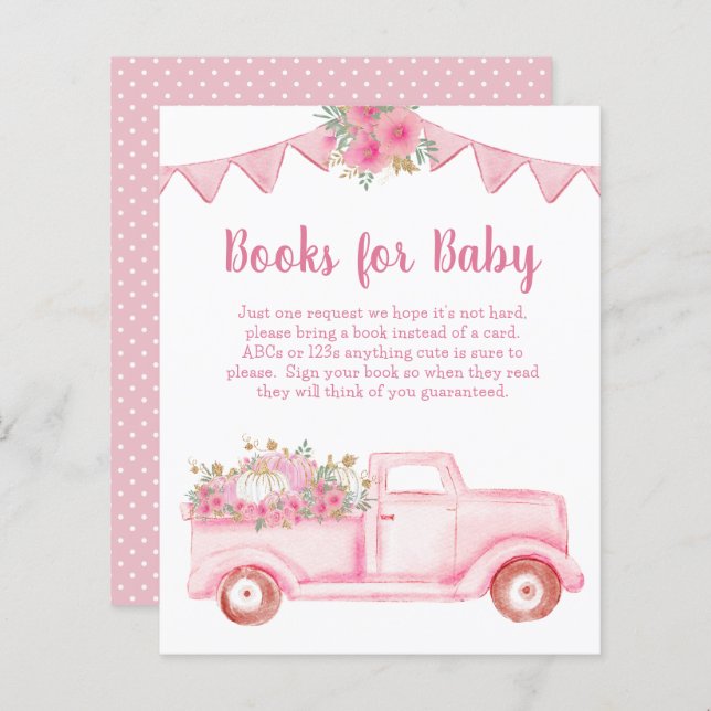 Lámina Pequeños libros de Chicas de calabaza para bebé (Anverso / Reverso)