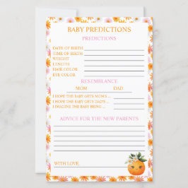 Lámina Pequeños Naranjas y consejos para bebés