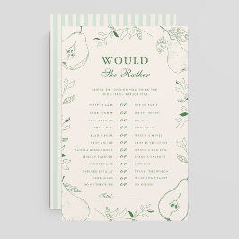 Lámina Perfecta Ducha De Novias Pear Prefiere Jugar