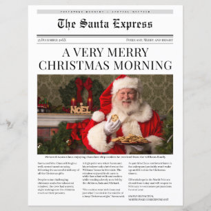 Lámina Periódico de Navidades personalizados