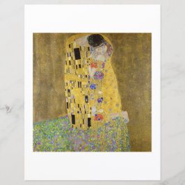 LÁMINA PERIÓDICO DE SCRAPBOOK : GUSTAV KLIMT :EL BESO