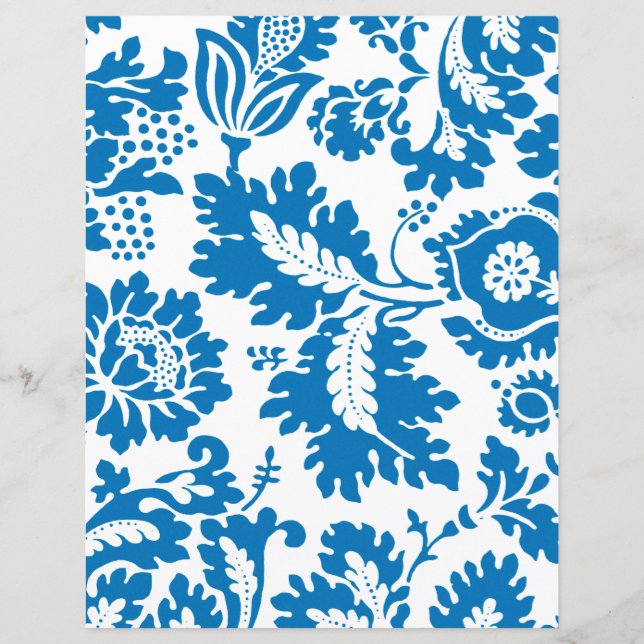 LÁMINA PERIÓDICO DE SCRAPBOOK : WILLIAM MORRIS : DISEÑO V (Anverso)