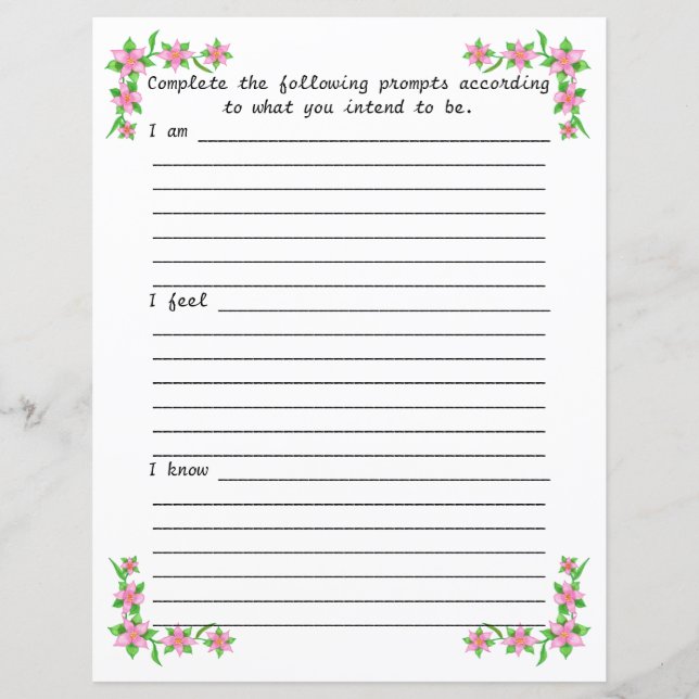 Lámina Periódico Lo siento, floral rosa (Anverso)