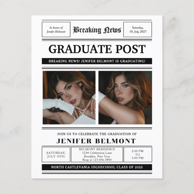 Lámina Periódico Presupuestario Tema 2 Fiesta de Graduaci (Anverso)