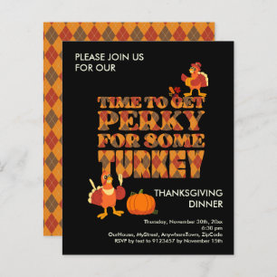 Lámina PERKY PRESUPUESTO PARA TURQUÍA Invitación A La Cen