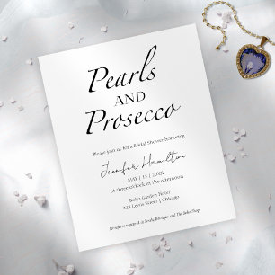 Lámina Perlas negras y blancas y ducha de novia del Prose