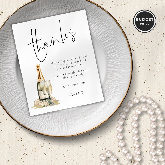 Lámina Perlas presupuestarias Glass Prosecco Bridal Showe (Subido por el creador)
