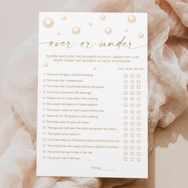 Lámina Perlas Prosecco Ducha de Novias en juego (Subido por el creador)