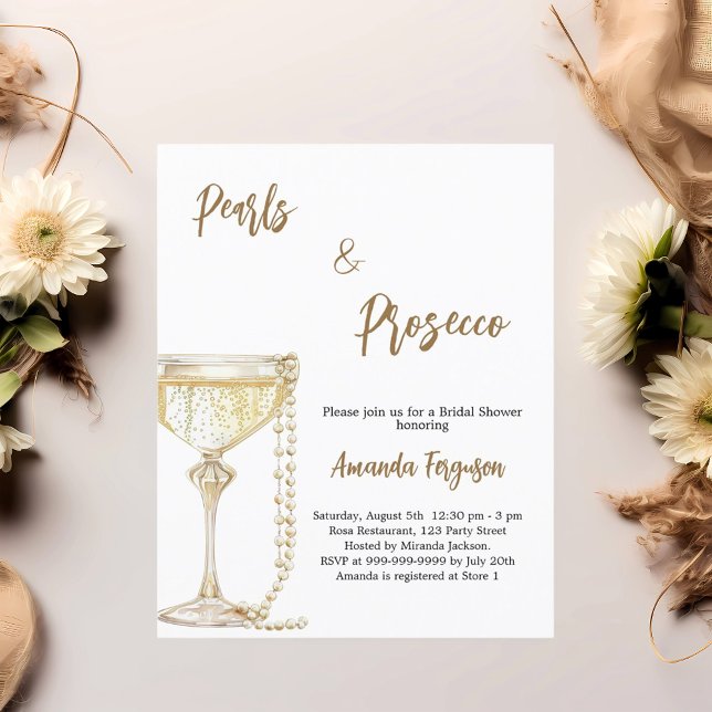 Lámina Perlas y ducha de novia en Prosecco (Subido por el creador)
