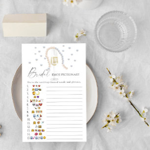 Lámina Perlas y emoji de novias Prosecco Juego de picnic