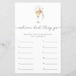 Lámina Perlas y Prosecco ¿A dónde fueron los juegos de du