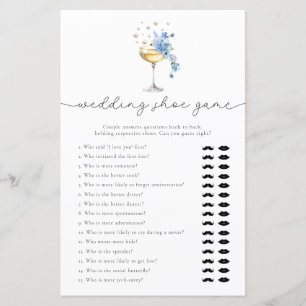 Lámina Perlas y Prosecco Boda Shoe Bridal Shower Game