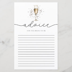 Lámina Perlas y Prosecco Dijo Que Dijo Un Juego De Novias