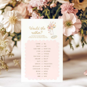 Lámina Perlas y prosecco prefieren ducharse el juego