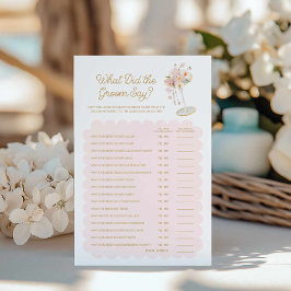 Lámina Perlas y prosecco ¿qué dijo el Groom del juego?