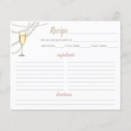 Lámina Perlas y receta de Prosecco