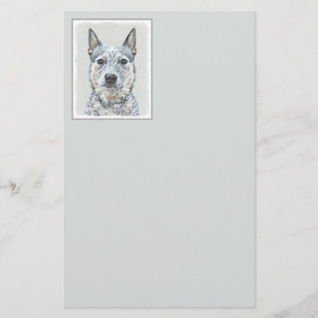 Lámina Perro de ganado australiano - Arte de perro origin (Anverso)