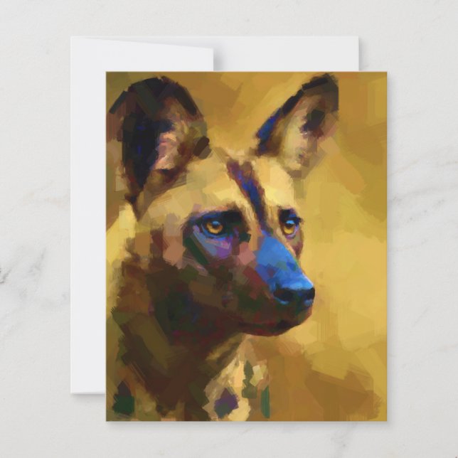 Lámina Perro pintado de África (Anverso)