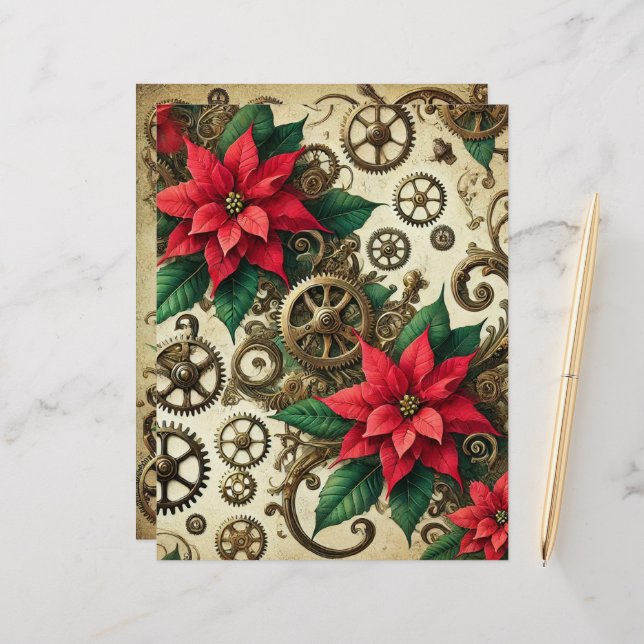 Lámina Perros y engranajes de Steampunk festivos con Poin (Anverso/Reverso In Situ)