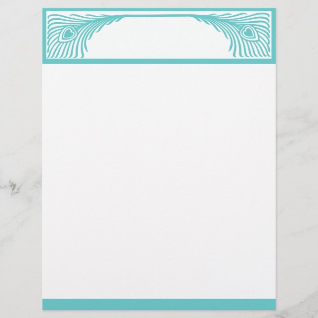 Lámina Personalizable del borde de la pluma de pavo real (Anverso)