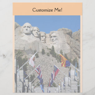 Lámina Personalizable Mt Rushmore Souvenir
