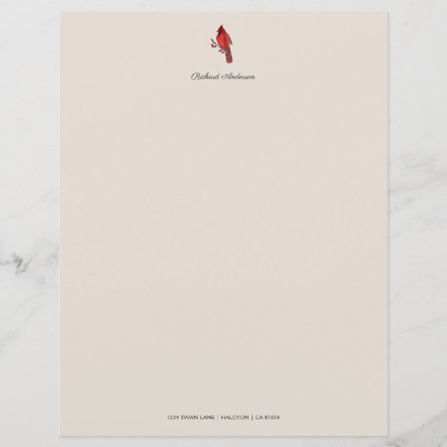 Lámina Personalizado Cardinal (Anverso)