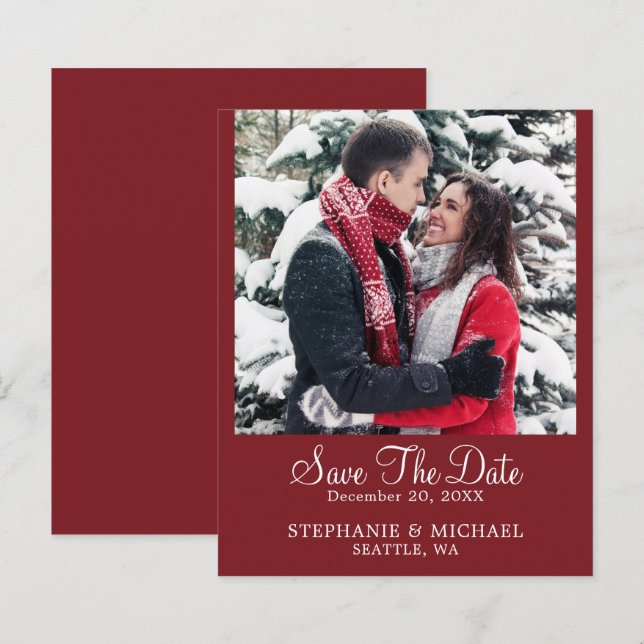 Lámina PERSONALIZADO de Borgoña - Presupuesto Boda - Salv (Anverso / Reverso)