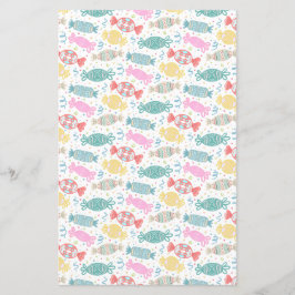 Lámina Personalizado de caramelos festivos multicolores