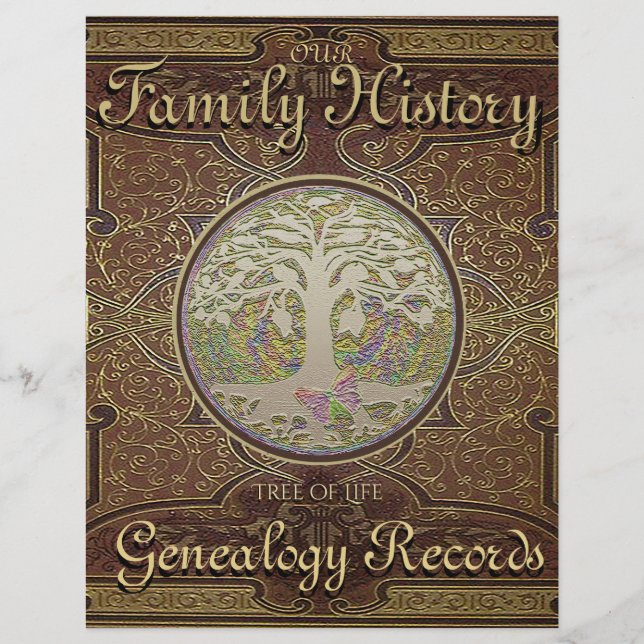 Lámina Personalizado de genealogía de historial familiar (Anverso)