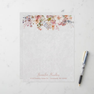 Lámina Personalizado de las flores silvestres de Pastel