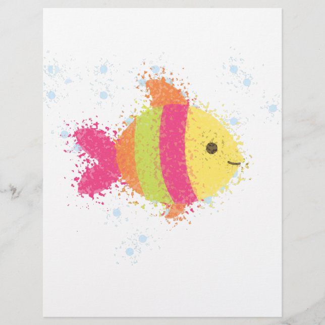 Lámina Personalizado de peces de cuta (Anverso)