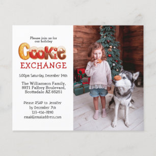 Lámina Personalizado de presupuesto Foto Holiday Cookie E