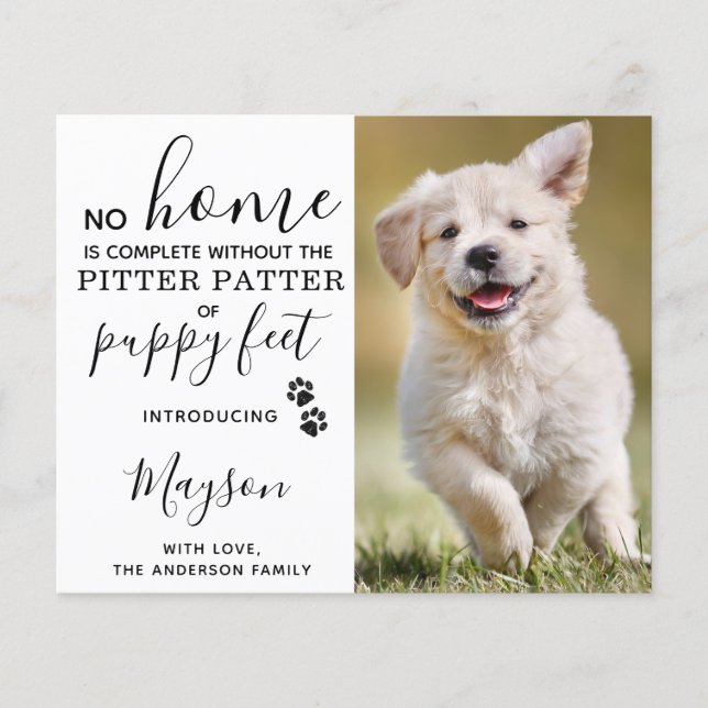 Lámina Personalizado de presupuesto Foto Nueva Invitación (Anverso)