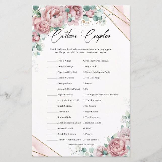 Lámina Personalizado del marco dorado del eucalipto Boho  (Anverso)