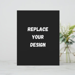 Lámina Personalizado Diseño negro Añadir foto o texto