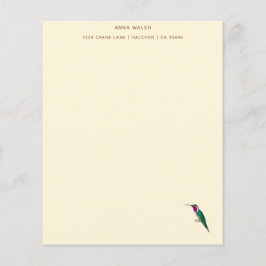 Lámina Personalizado Ecru Lucifer Hummingbird Stationery 