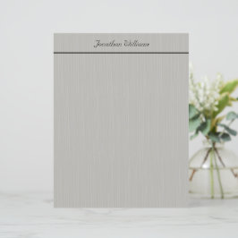 Lámina Personalizado Elegante Gray Business Stationery